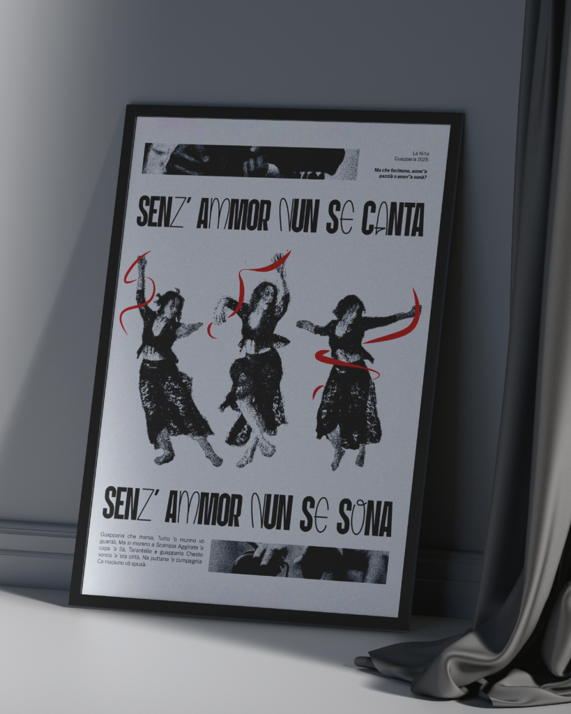 Poster della collezione "STIPOSTER".
Ispirato alla canzone Guapparia della Nina, cantante Italiana. 